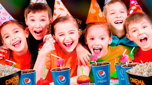 Picture of children celebrating in Cinema City