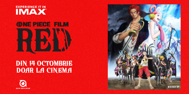 One Piece Film Red, la Cinema City. Anime-ul se vede și in IMAX