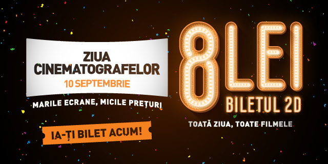 Ziua Cinematografelor, pe 10 septembrie la Cinema City