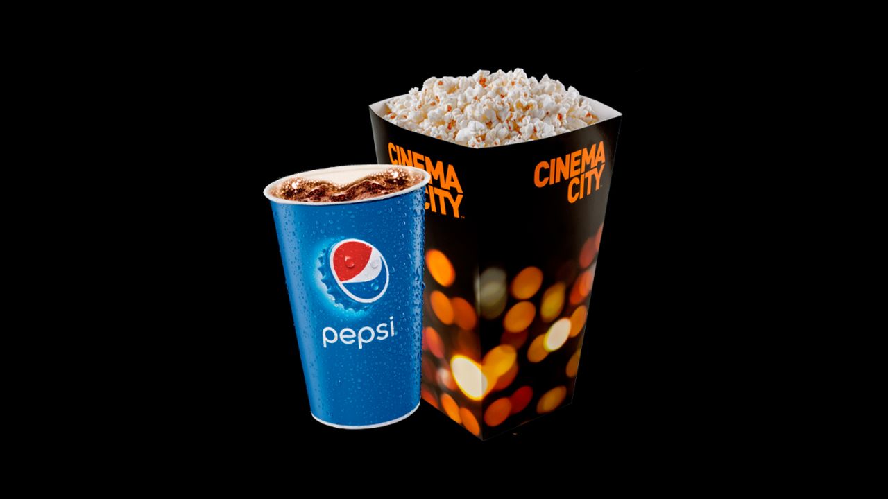 popcorn menu with soda