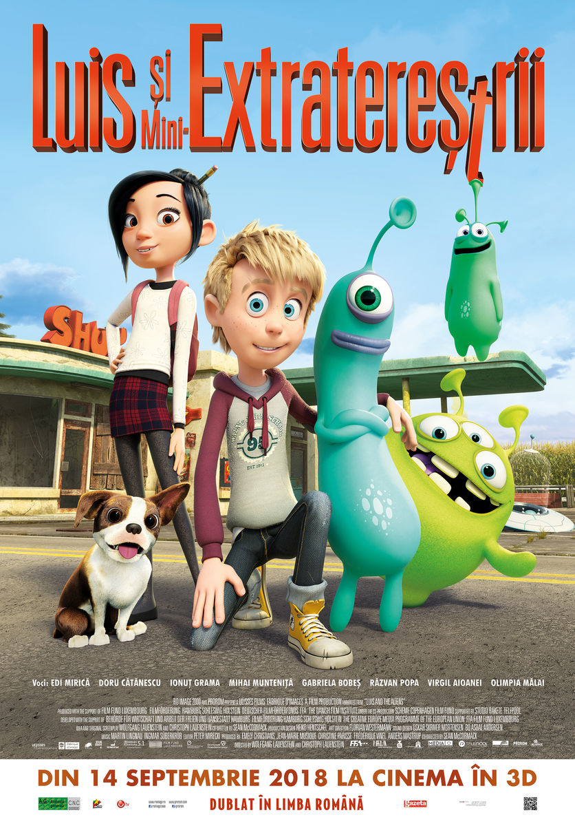 movie poster with characters from Luis and the Aliens