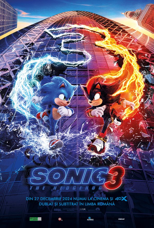 Sonic the hedgehog 3 poster